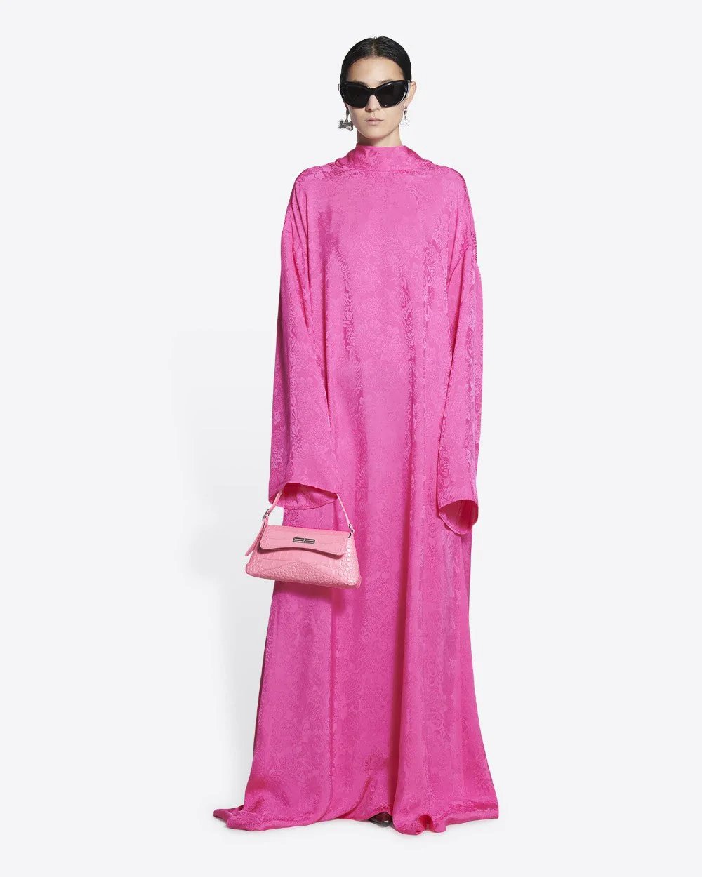 Alternative view of Balenciaga XX Small Flap Bag Crocodile Embossed in Pink