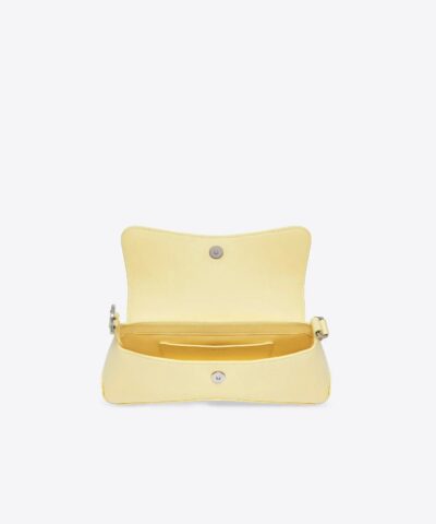 Balenciaga XX Small Flap Bag in Light Yellow Box Calfskin 20240973 3