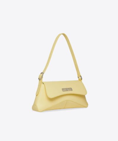 Balenciaga XX Small Flap Bag in Light Yellow Box Calfskin 20240973 5