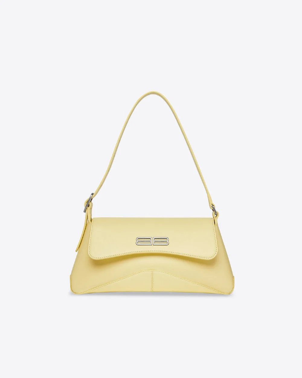 Balenciaga XX Small Flap Bag in Light Yellow Box Calfskin-20240973