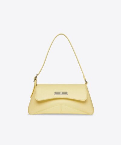 Balenciaga XX Small Flap Bag in Light Yellow Box Calfskin-20240974