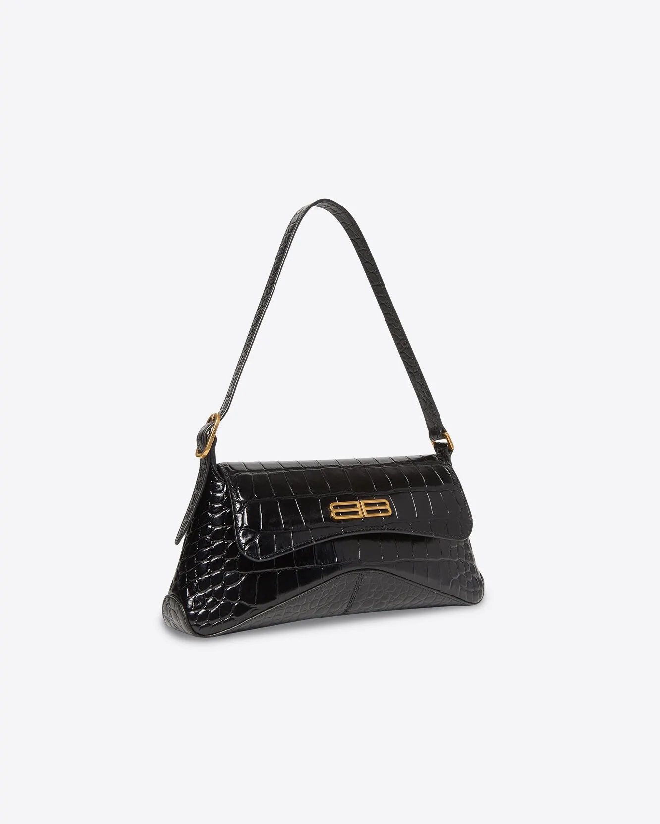 Alternative view of Balenciaga XX Small Flap Crocodile Embossed Shoulder Bag