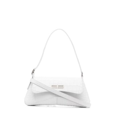 Balenciaga XX Small Flap Crocodile Embossed Shoulder Bag-20241008