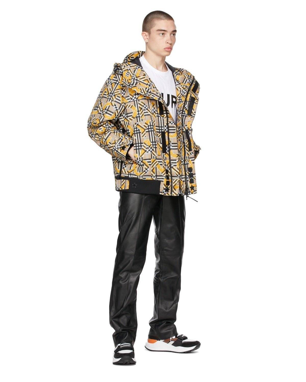 Alternative view of Burberry Beige & Yellow Vintage Check Logo Jacket