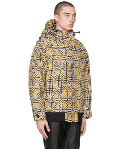 Burberry Beige Yellow Vintage Check Logo Jacket 20246806 2