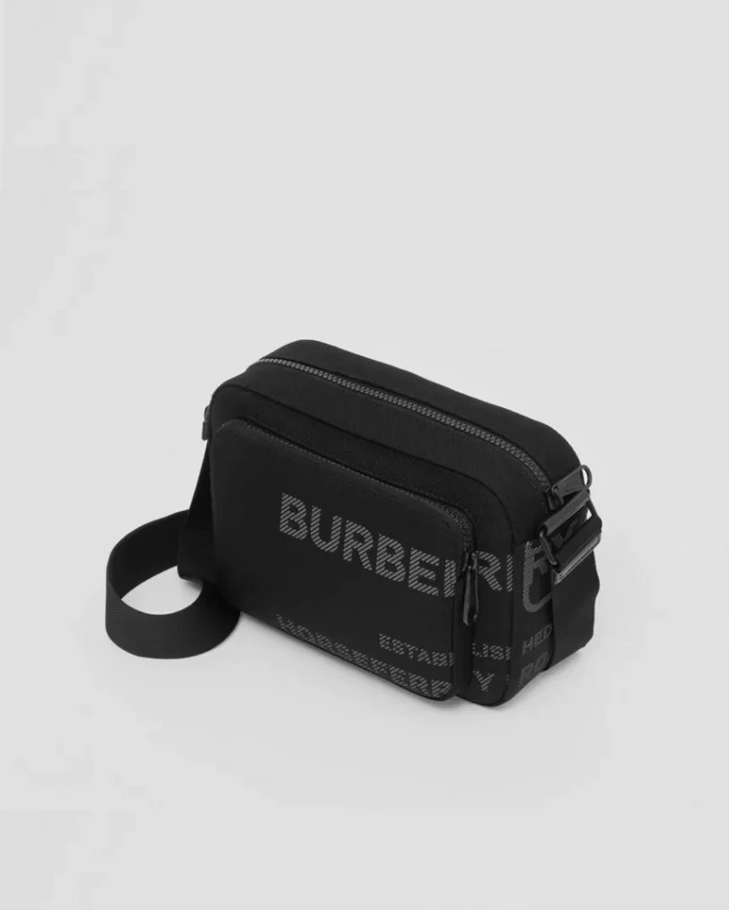 Alternative view of Burberry Black Horseferry Print Nylon Crossbody Bag