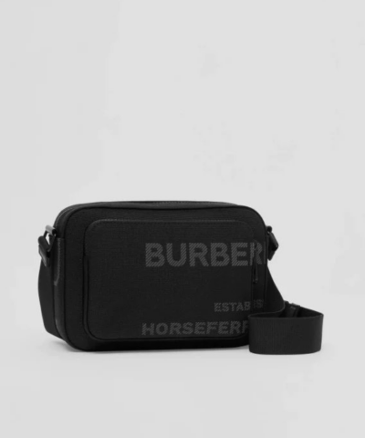 Burberry Black Horseferry Print Nylon Crossbody Bag 20239575 2