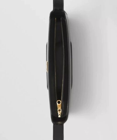 Burberry Black Leather TB Shoulder Bag - Image 4
