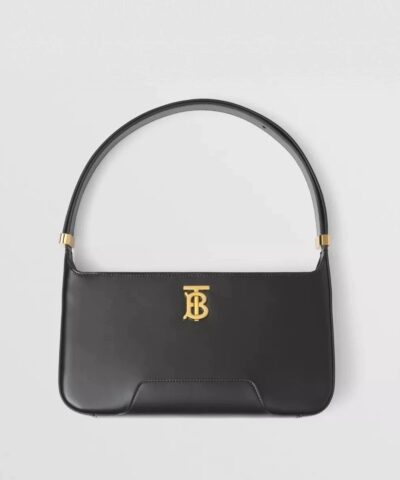 Burberry Black Leather TB Shoulder Bag-20246414