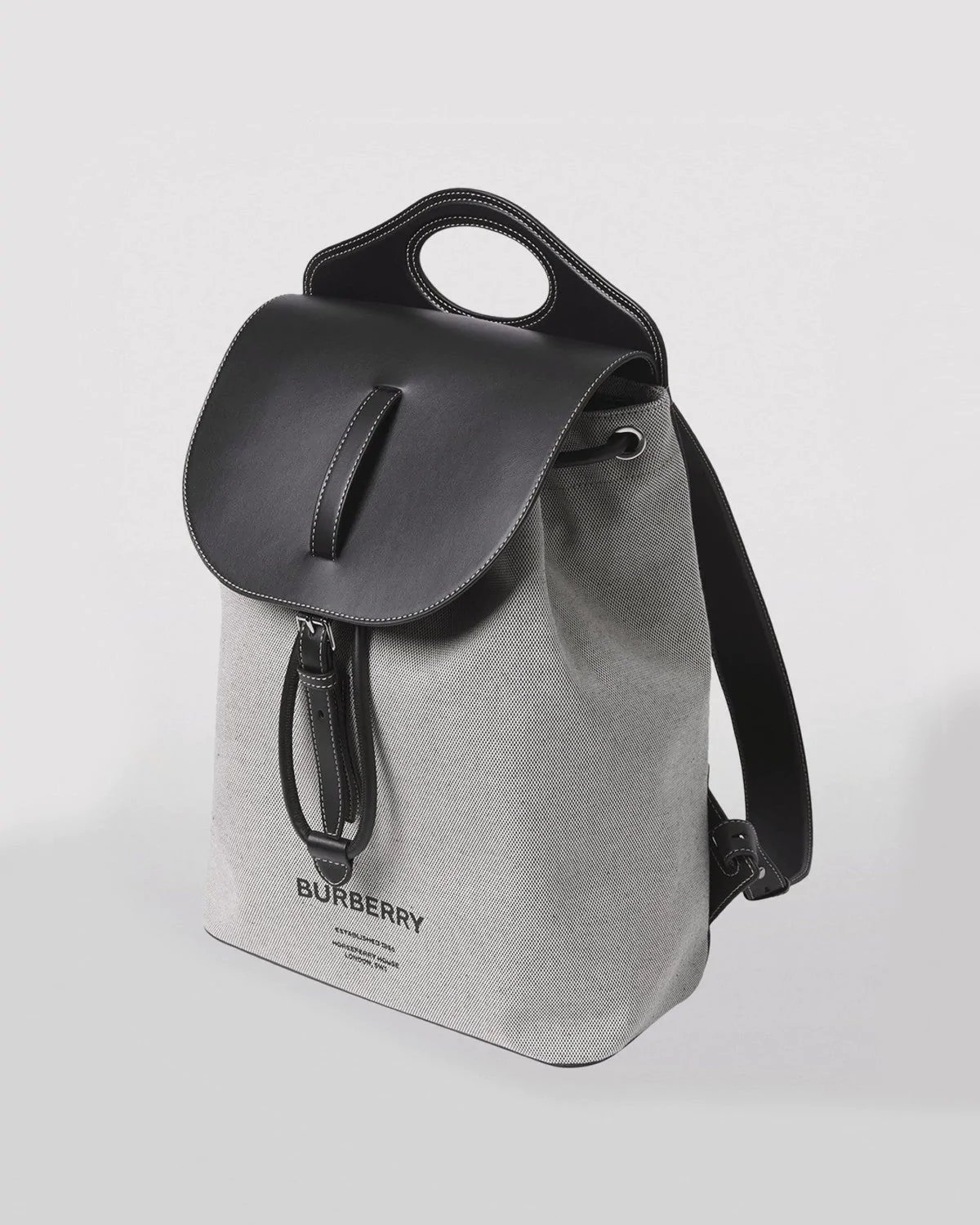 Alternative view of Burberry Horseferry Print Canvas and Leather Pocket Backpack