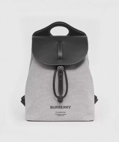 Burberry Horseferry Print Canvas and Leather Pocket Backpack-20241430