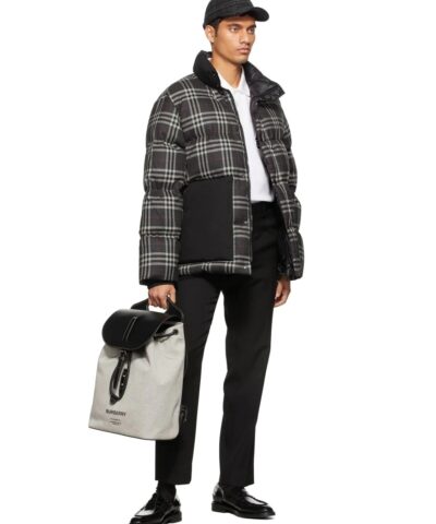 Burberry Horseferry Print Canvas and Leather Pocket Backpack 20241430 6