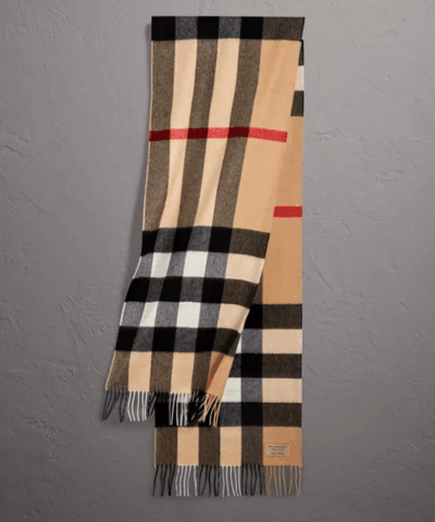 Burberry Large Classic Cashmere Scarf in Check 20225645 1