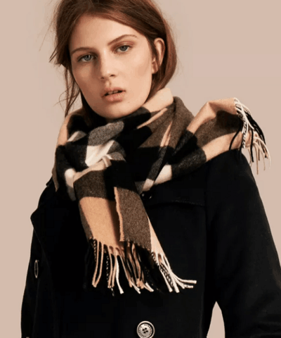 Burberry Large Classic Cashmere Scarf in Check 20225645 2