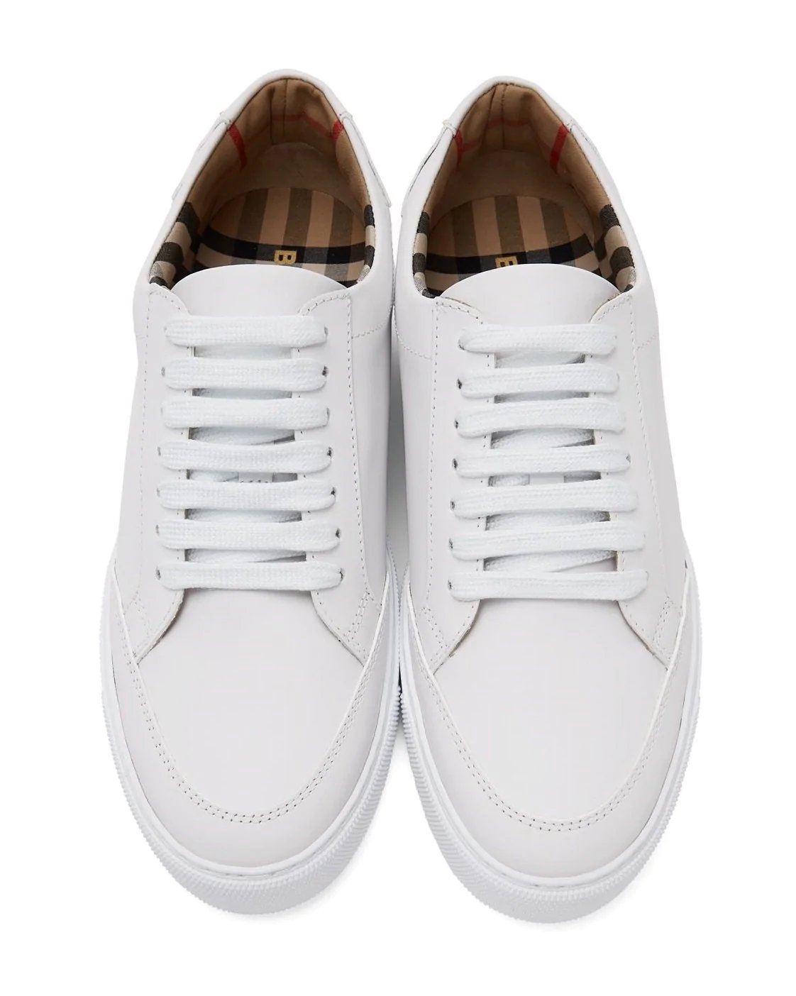 Alternative view of Burberry Logo Detail Leather Sneakers
