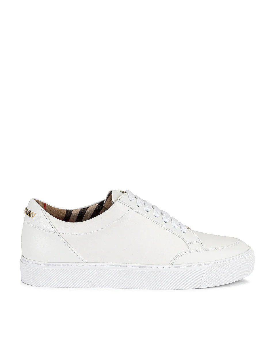 Burberry Logo Detail Leather Sneakers-20246129