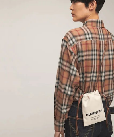 Burberry Logo Print Canvas Pouch Bag 20258220 1