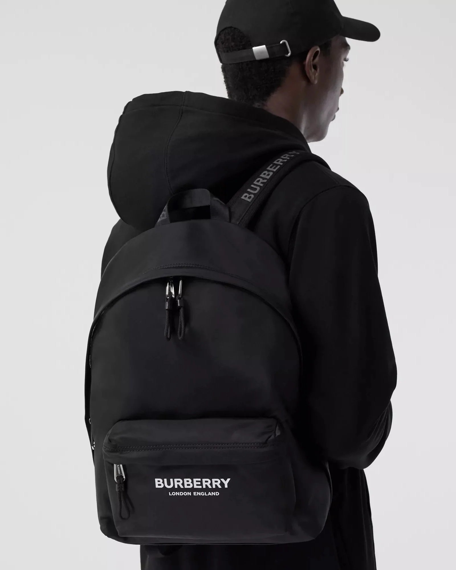 Alternative view of Burberry Logo Print Nylon Backpack