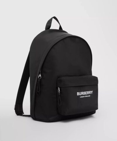 Burberry Logo Print Nylon Backpack 20241404 4