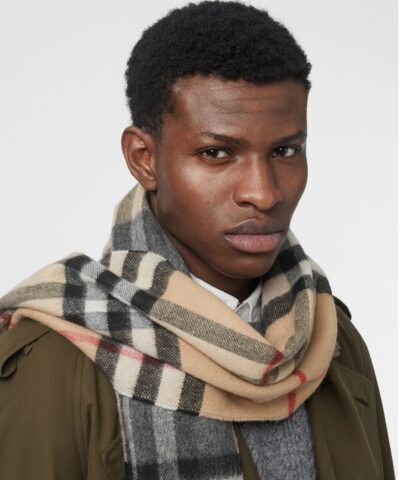 Burberry Long Reversible Check Double Faced Cashmere Scarf 20225636 3