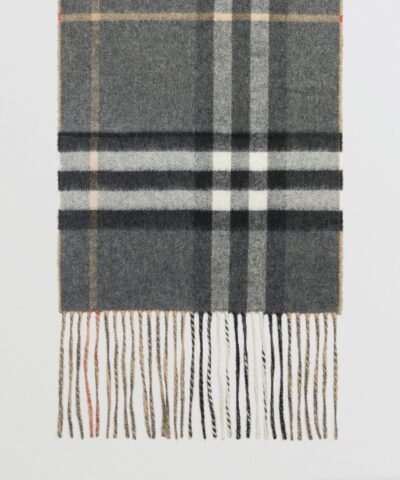 Burberry Long Reversible Check Double Faced Cashmere Scarf 20225636 4