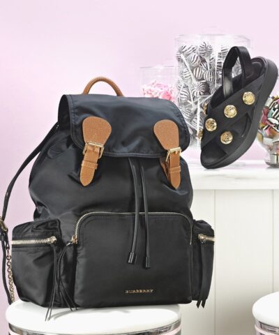 Burberry Medium Rucksack Runway Nylon Backpack Black 20225692 4