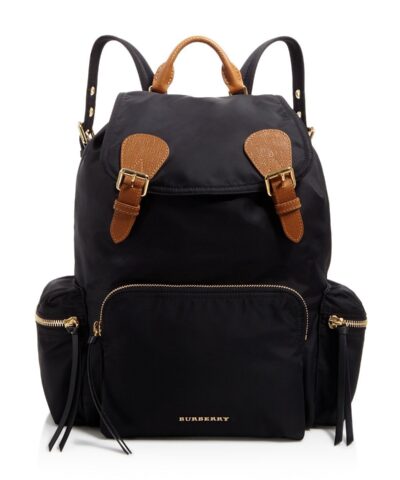 Burberry Medium Rucksack Runway Nylon Backpack, Black-20225692