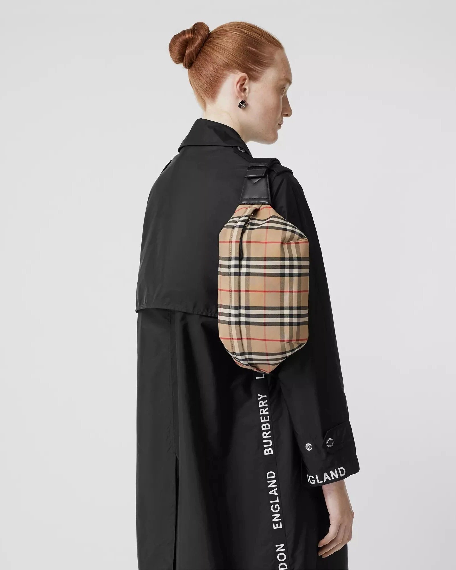 Alternative view of Burberry Medium Vintage Check Bonded Cotton Bum Bag