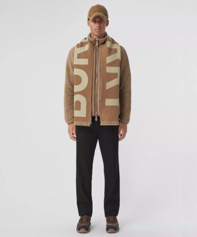 Burberry Mens Logo Wool Jacquard Scarf 20236572 4