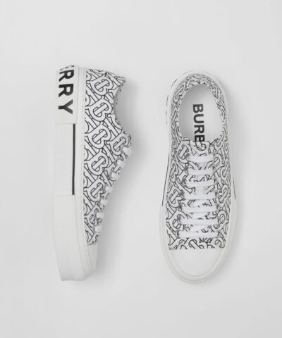 Burberry Mens Monogram Print Cotton Sneakers 20241194 3
