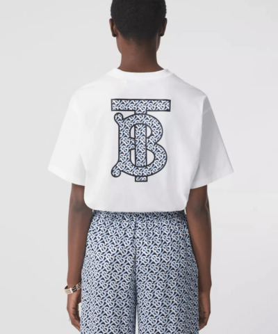 Burberry Monogram Motif Cotton Oversized T shirt 20245341 1