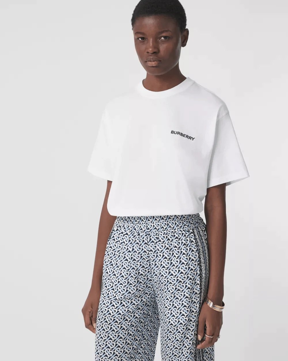 Burberry Monogram Motif Cotton Oversized T-shirt-20245341
