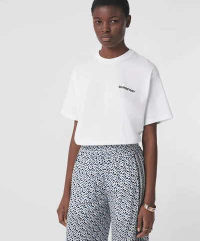 Burberry Monogram Motif Cotton Oversized T-shirt-20245345