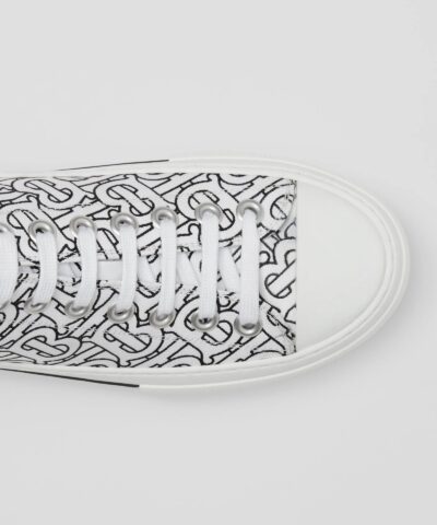 Burberry Monogram Print Cotton Sneakers 20241207 1