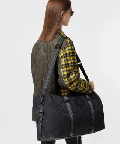 Burberry Monogram Recycled Polyester Jacquard Holdall 20241448 1
