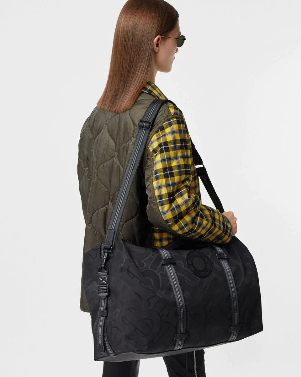 Alternative view of Burberry Monogram Recycled Polyester Jacquard Holdall