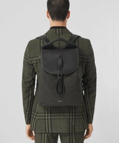 Burberry Nylon and Leather Pocket Backpack 20241440 1