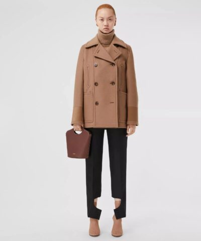 Burberry Small Tan Leather Pocket Bucket Bag 20246420 6