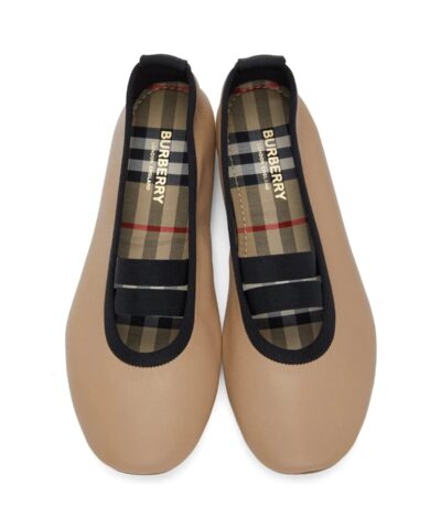 Burberry Tan Grace Ballerina Flats 20242073 3