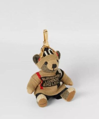 Alternative view of Burberry Thomas Bear Charm In Icon Stripe