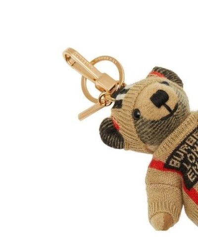 Burberry Thomas Bear Charm In Icon Stripe - Image 3