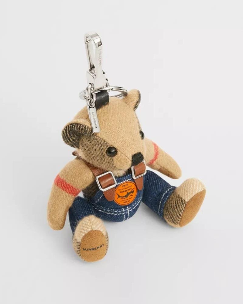 Alternative view of Burberry Thomas Bear Charm in Denim