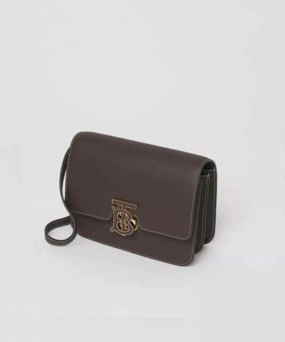Burberry Topstitched Grainy Leather Small TB Bag 20239818 1
