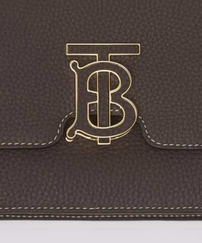 Burberry Topstitched Grainy Leather Small TB Bag 20239818 3
