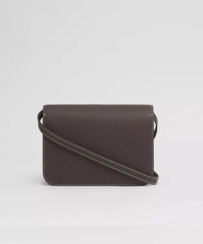 Burberry Topstitched Grainy Leather Small TB Bag 20239818 4