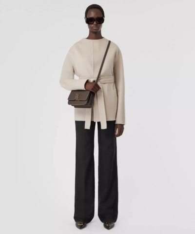 Burberry Topstitched Grainy Leather Small TB Bag 20239818 5