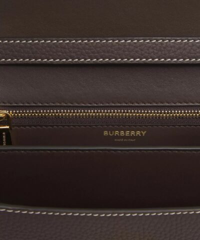 Burberry Topstitched Grainy Leather Small TB Bag 20239818 8
