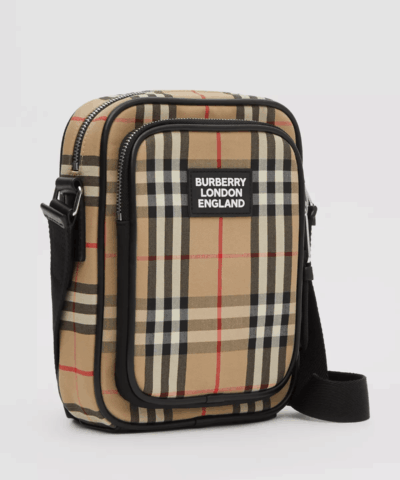 Burberry Vintage Check and Leather Crossbody Bag 20225651 1