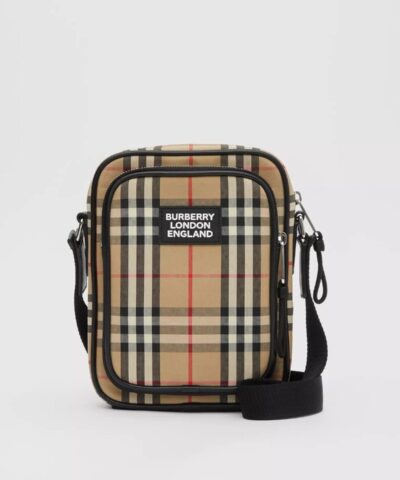 Burberry Vintage Check and Leather Crossbody Bag-20225652
