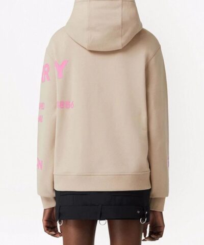 Burberry Womens Horseferry Print Cotton Oversized Hoodie 20238411 4